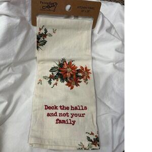 Primitives‎ by Kathy Kitchen Towel Deck the Halls Tea Towel #141